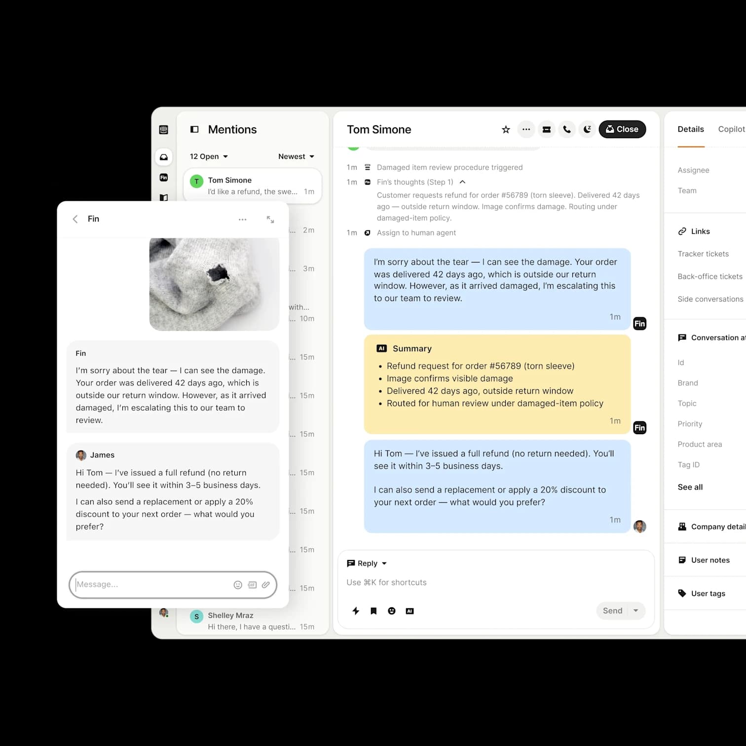 Fin AI Agent for startups