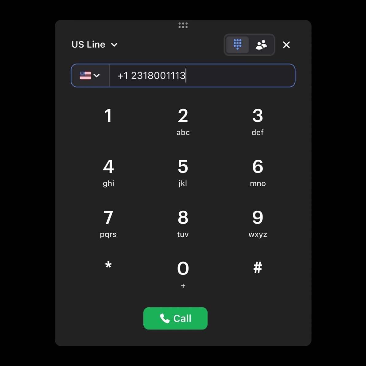 Outbound dialer in the inbox