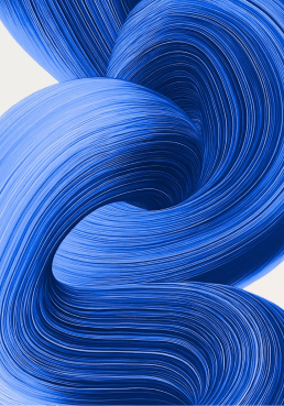 Abstract blue wave painting