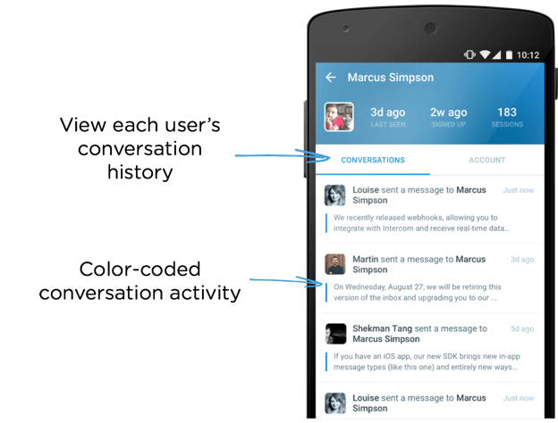 Android app improvements - Intercom