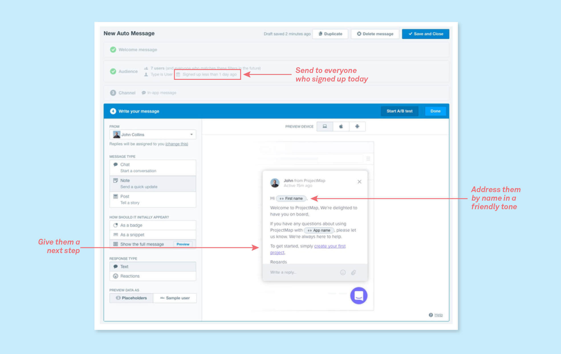 5 Simple Messages To Welcome And Engage Your Customers