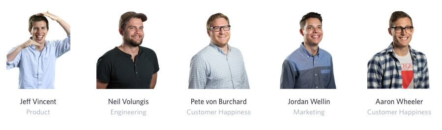 Wistia encourages staff to be themselves – even strking a pose on the staff profile page