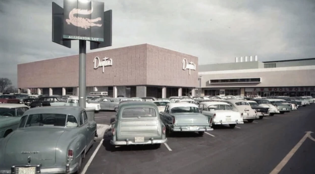 A Daytons shopping centre in the 1950s