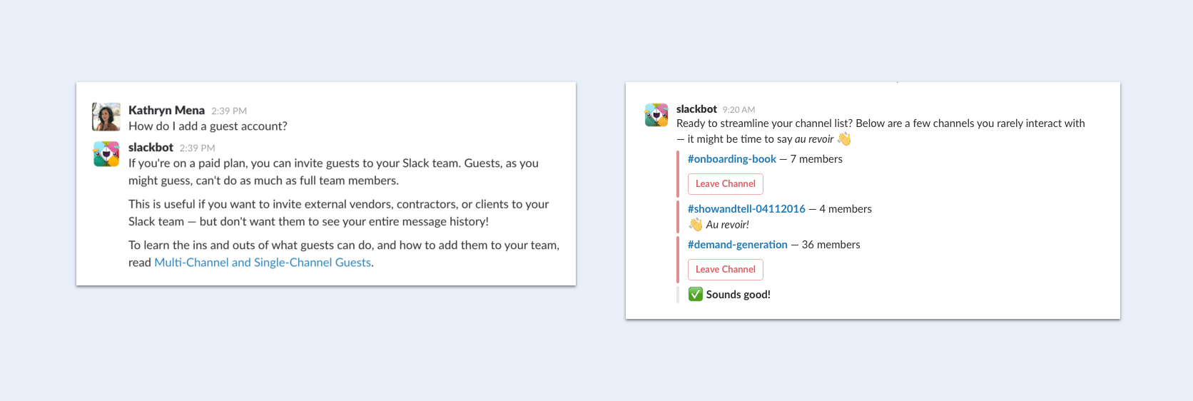 Slackbot onboarding