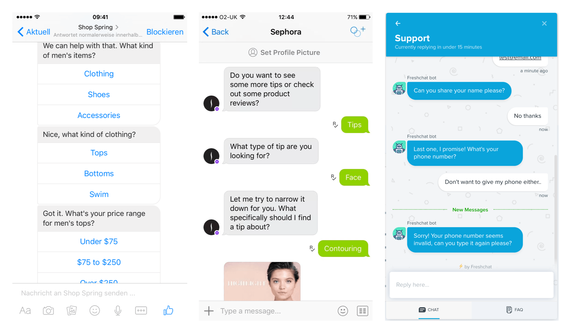 conversational design in messaging apps