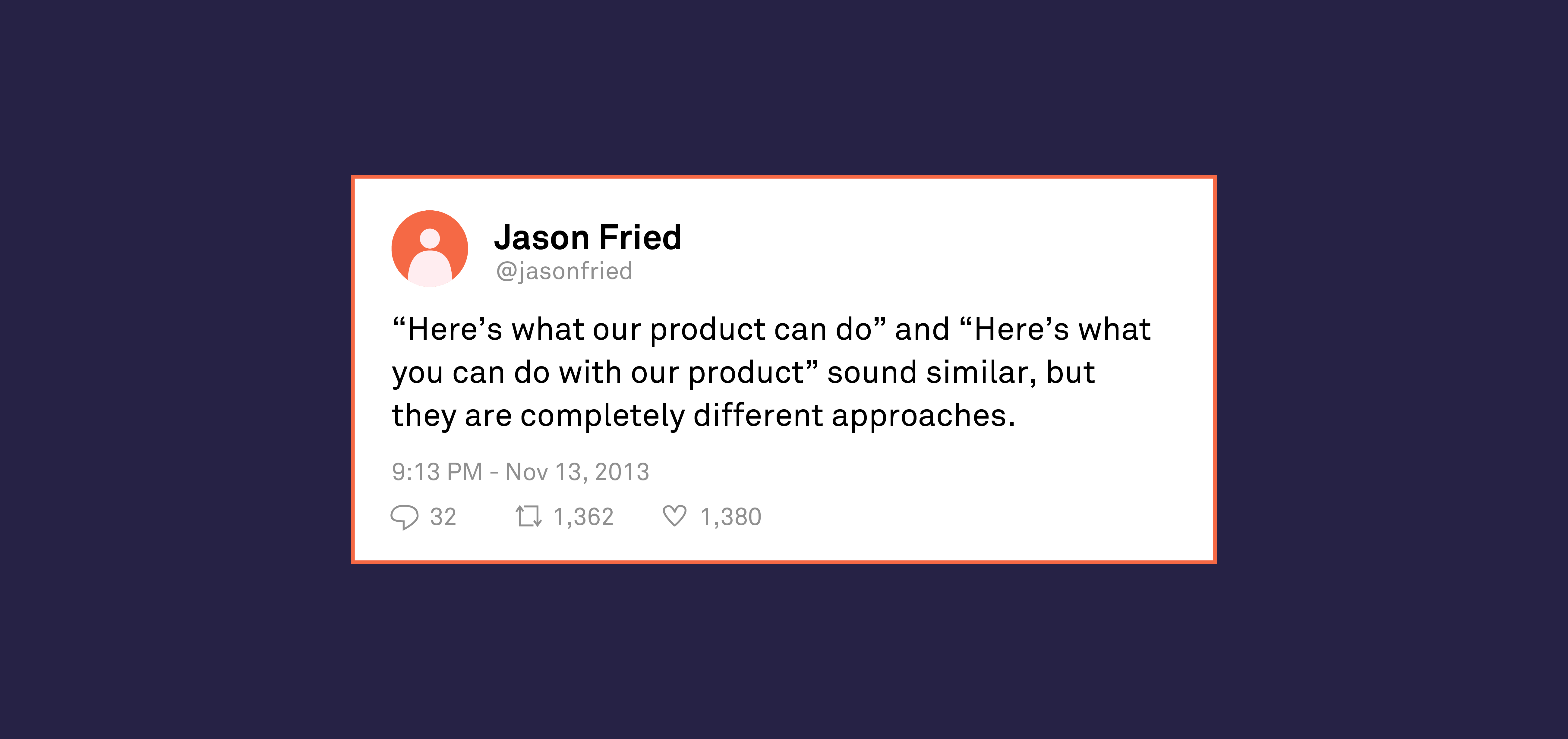 Jason Fried tweet
