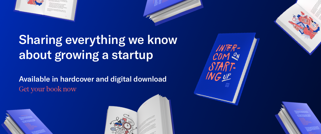 Intercom on Starting Up book