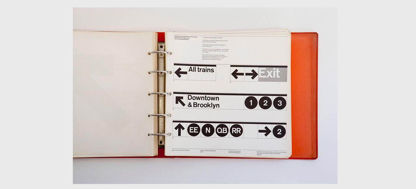 New York City Transit Authority Graphics Standards Manual by Massimo Vignelli and Bob Noorda, 1970