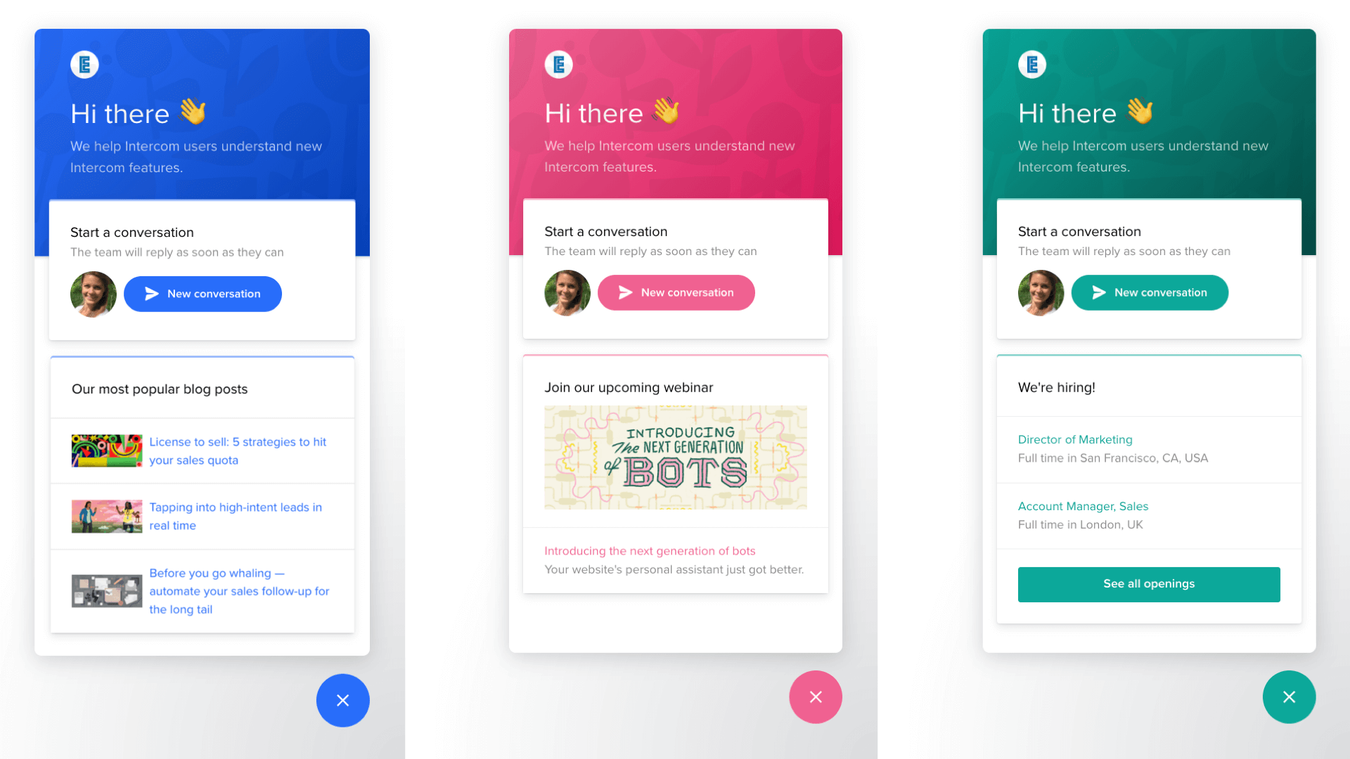 Intercom Content Showcase