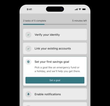 Onbording wizard UI