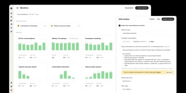 Monitoring product UI