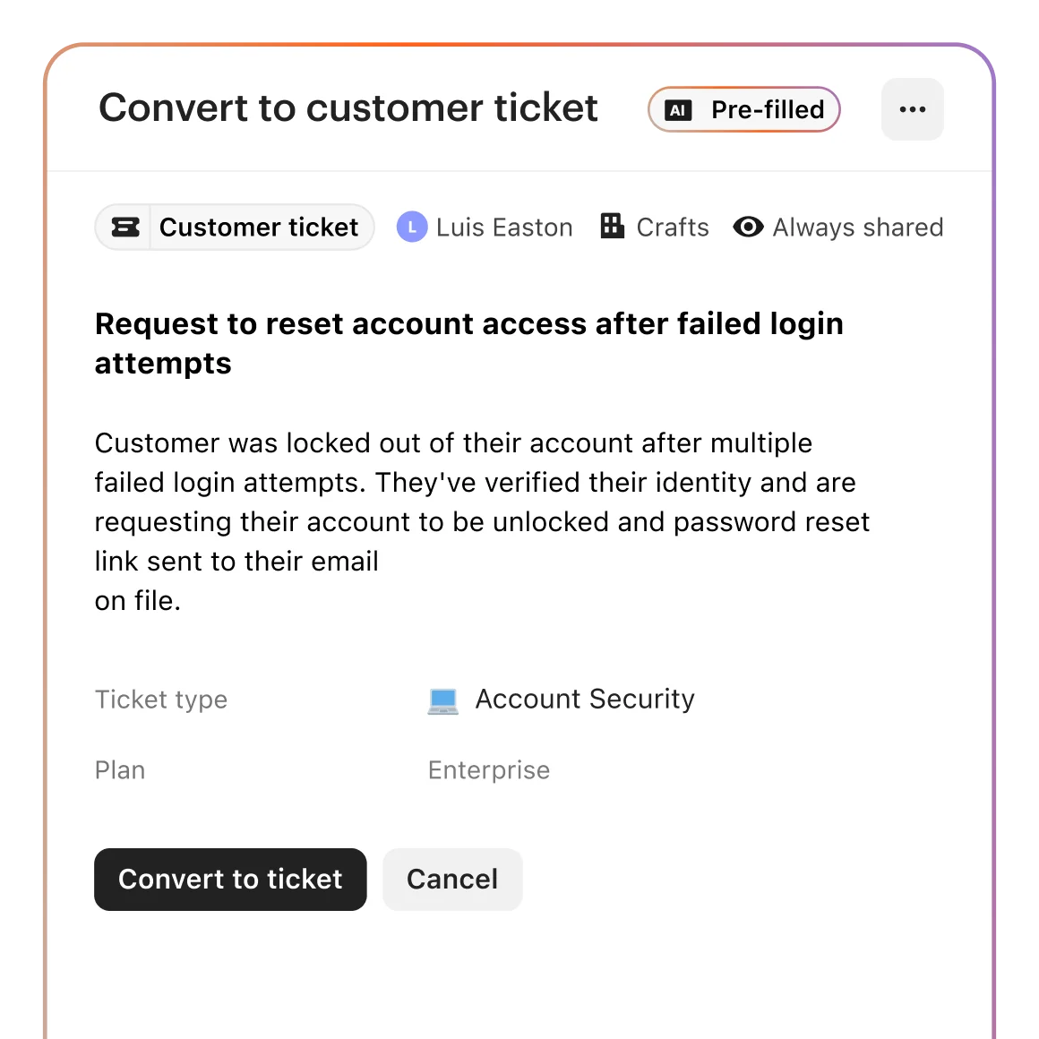 Ticketing UI