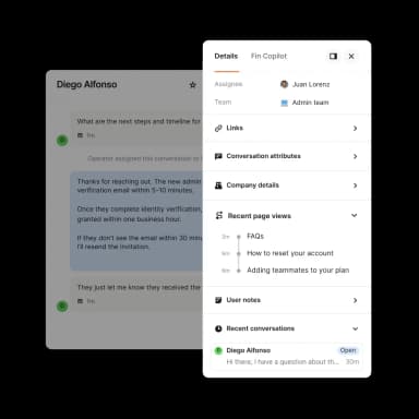 Customer intelligence UI