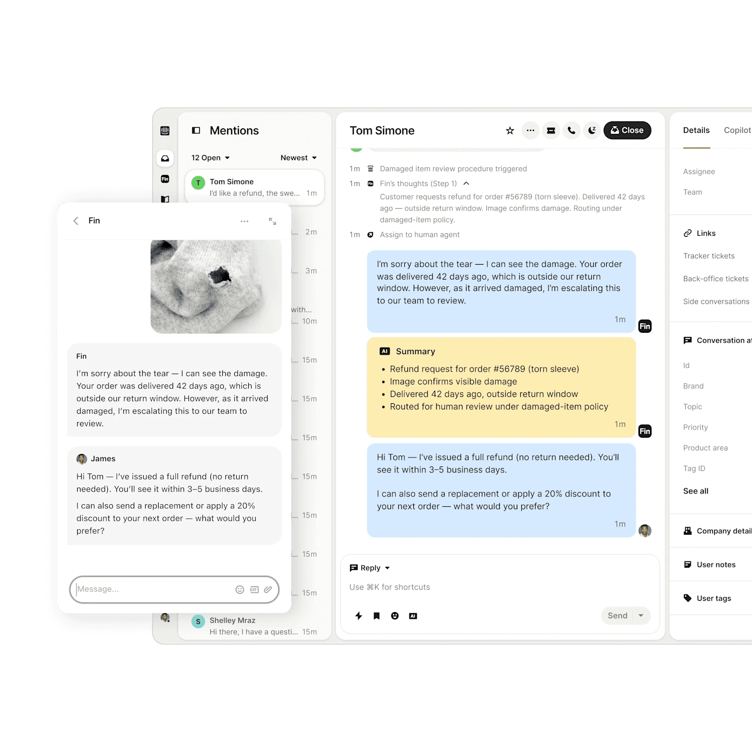 Fin AI Agent for startups