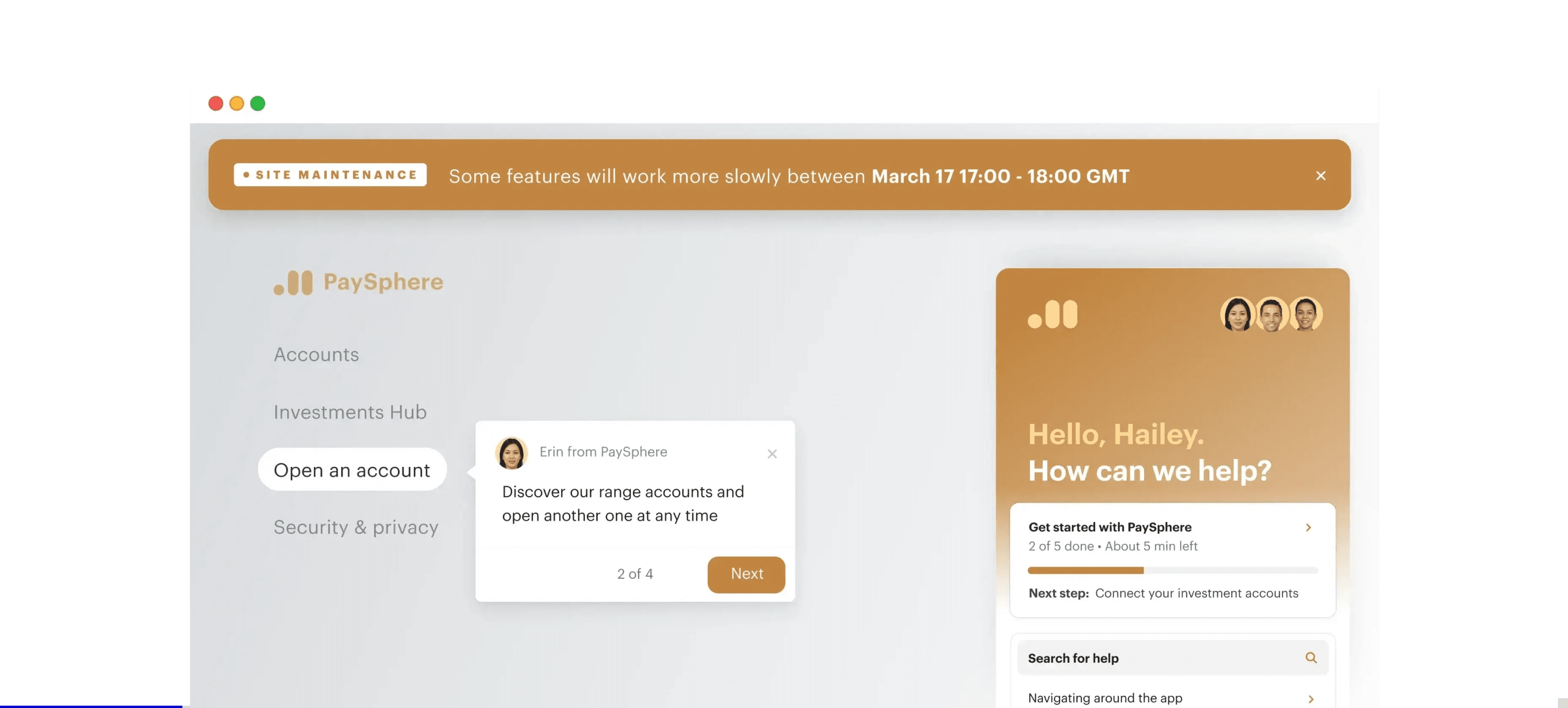 Support for customers, before they need it
