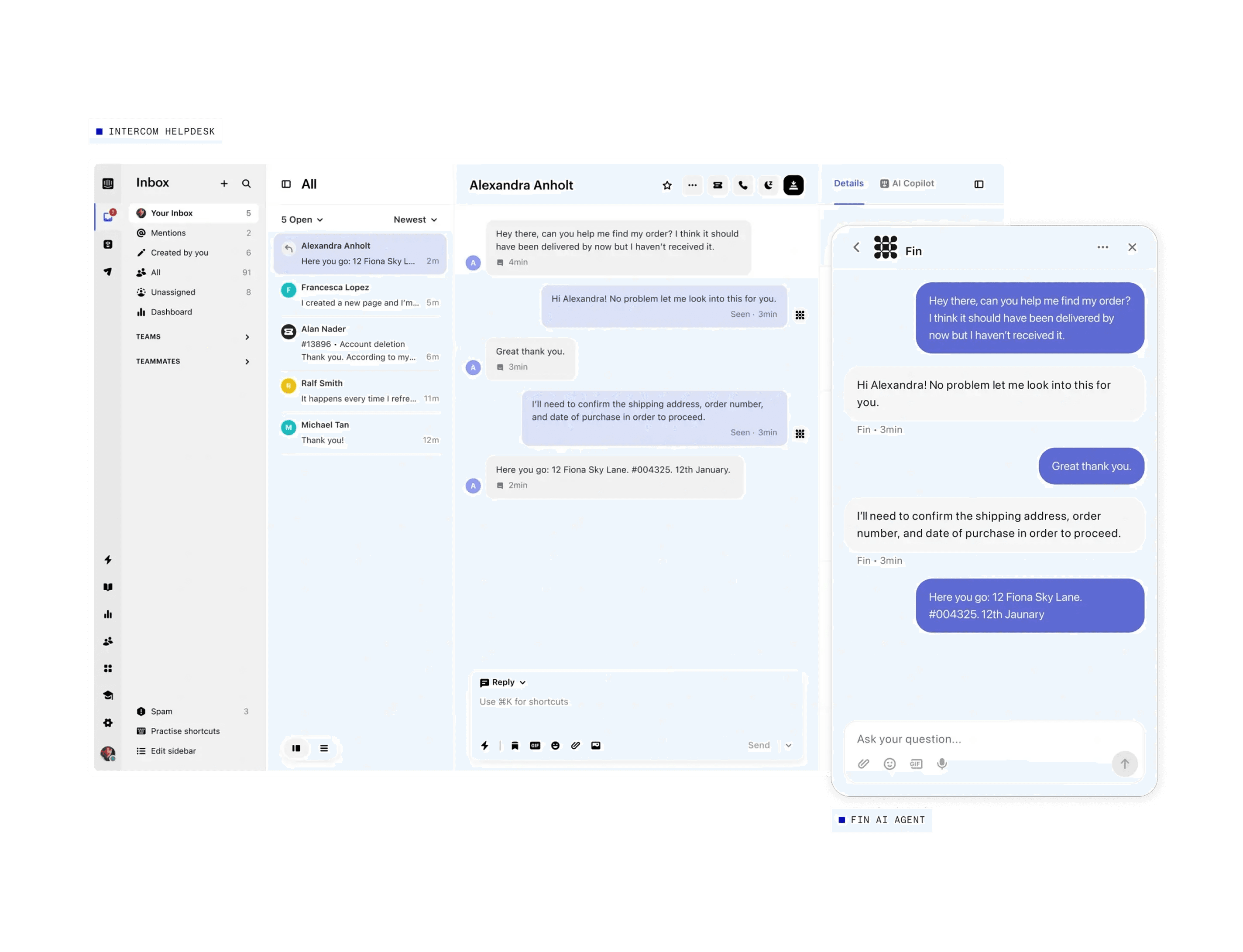AI live chat for customer support