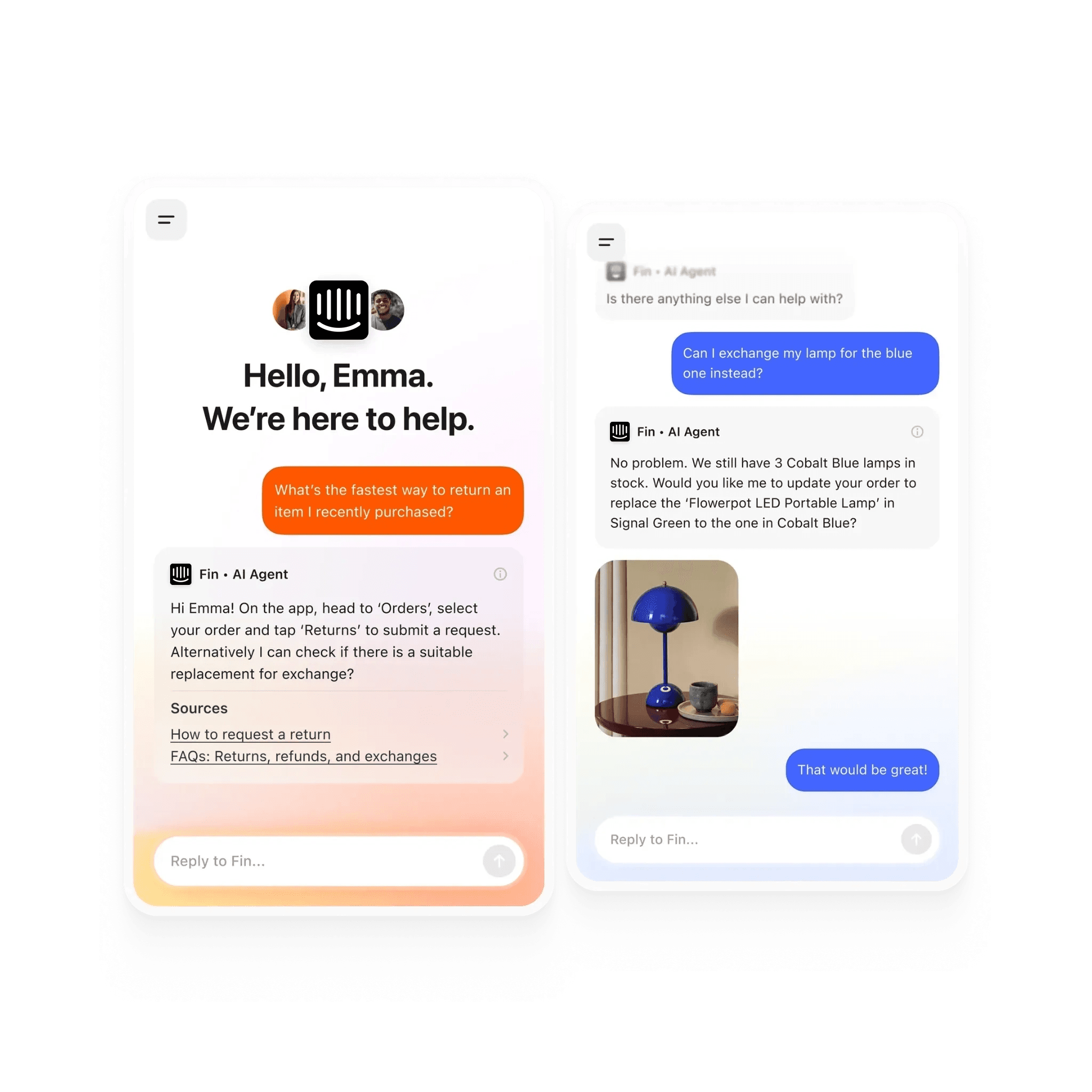 AI-enhanced live chat customer service
